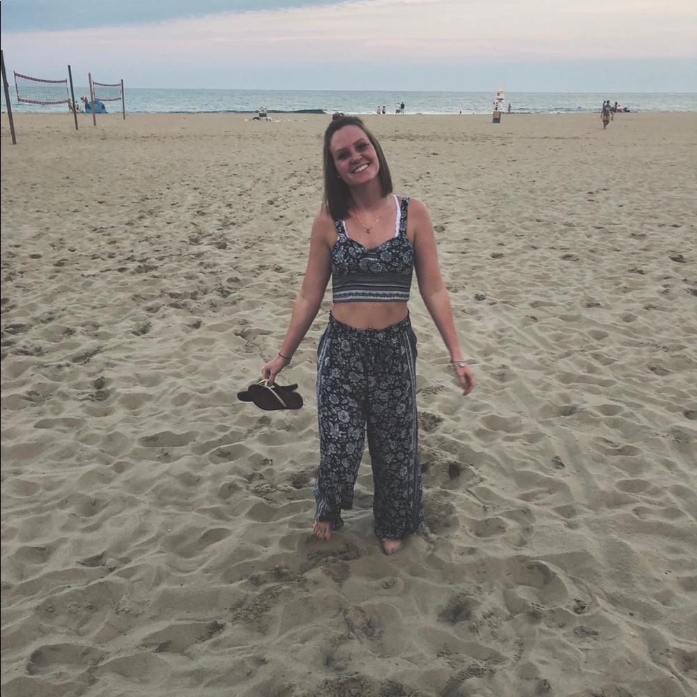 Two piece jump suit